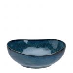 Cobalt Blue Oval Handgjord Skål 450ml