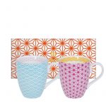 Star & Wave Muggset Rosa och Blå 2st