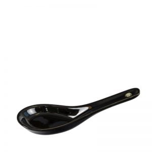 Svart Ramensked Porslin Glaserad 12.5x4cm.