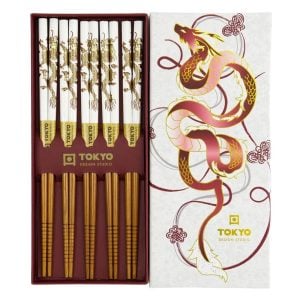 Ätpinnar med Drakar (Presentask) 5 par