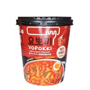 Rabokki Cup Rice cakes & nudlar (Hot & Spicy) Yopokki
