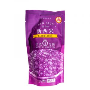 Boba till Bubble Tea (Tapiokapärlor med Taro) 250g