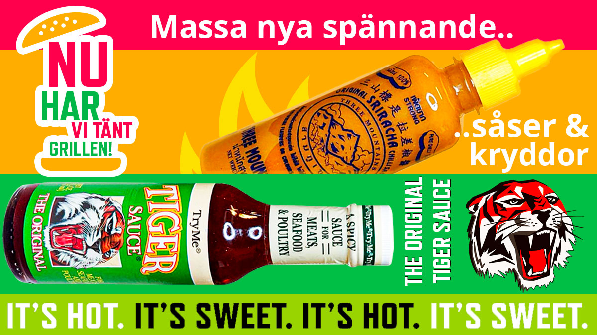 Read more about the article 🔥 Grillsäsong: Nya Grillmarinader! 🍖 Nytt Kryddsortiment! 🌶️ Kimchi! 🥬 Tillsatsfri Sriracha! 🔥