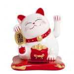 Lucky Cat Vit Solcell