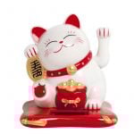 Lucky Cat Vit Solcell