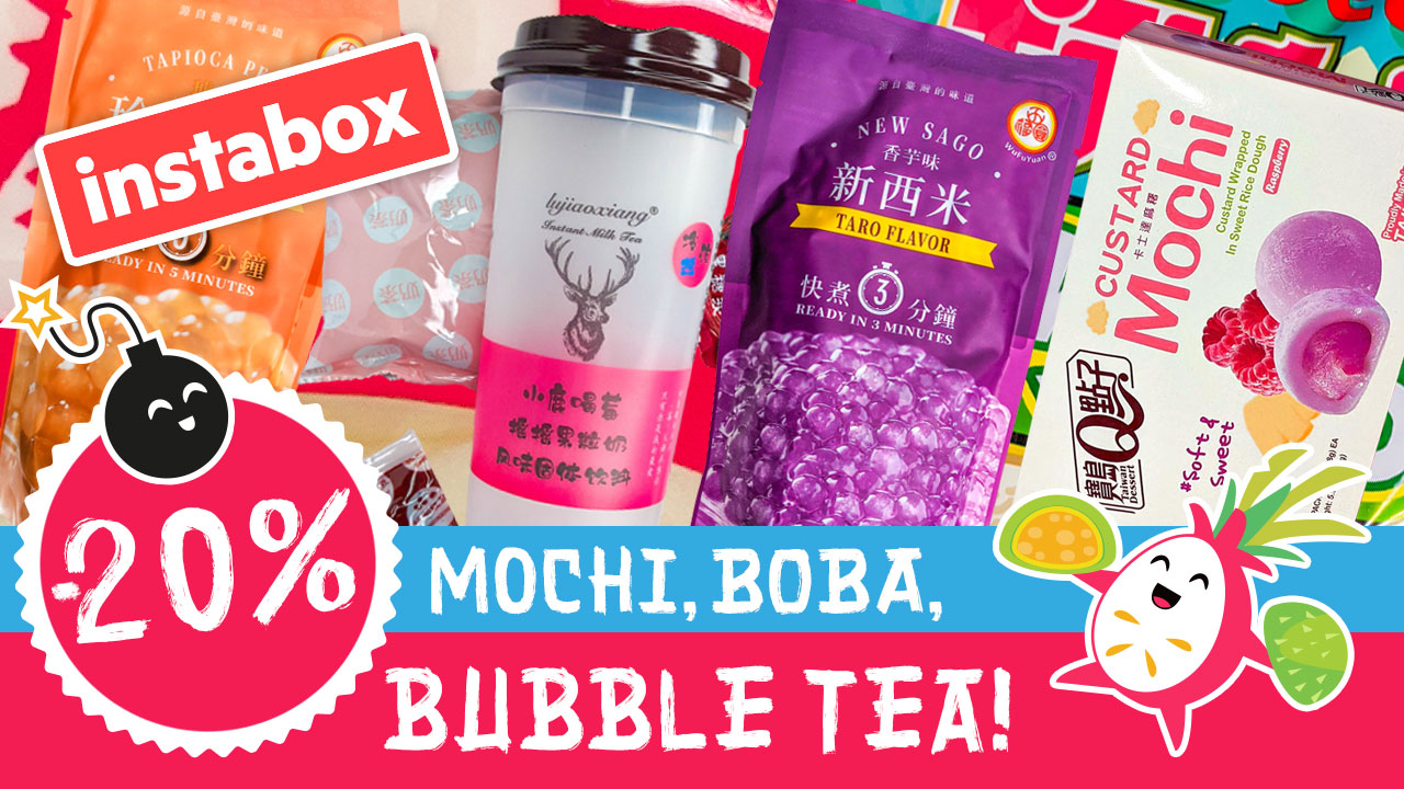 Read more about the article Instabox! 📫📦 Superpris just nu på Bubble Tea & Mochi!