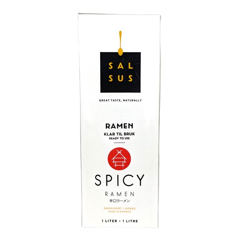 Läs mer om Färdig Ramenbuljong Spicy, Salsus 1 liter