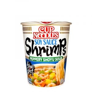 Nissin Nudelkopp Sojasås med Räkor & Svartpeppar