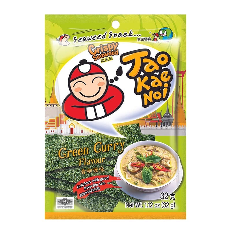 Läs mer om Sjögräschips Thai Green Curry 32g