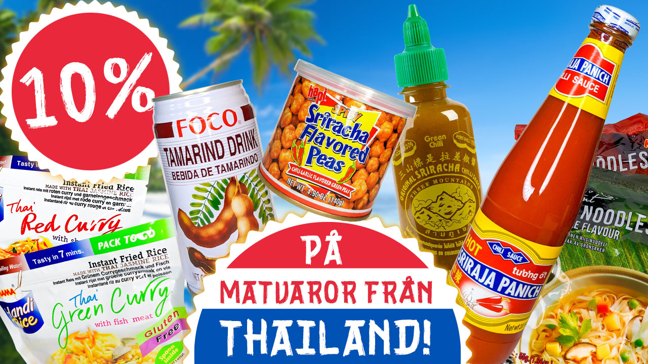 Read more about the article Saknar ni också Thailand? Smakerna har vi åtminstone här, just nu med 10% rabatt!