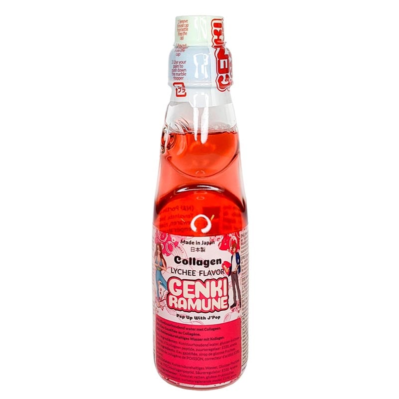 Läs mer om Genki Ramune Litchi Soda