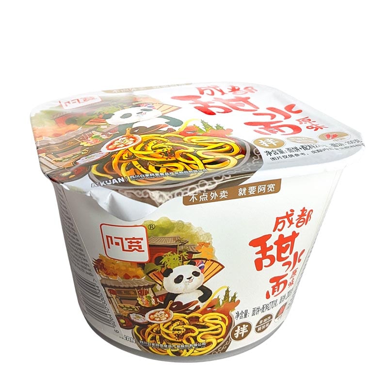 Läs mer om Sichuan tjocka nudlar med Jordnötter Noodle Bowl 270g