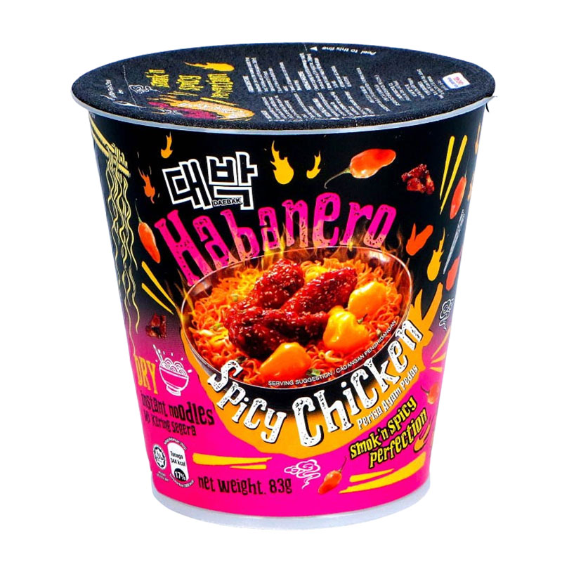 Läs mer om Daebak Habanero Nudelkopp Spicy Chicken