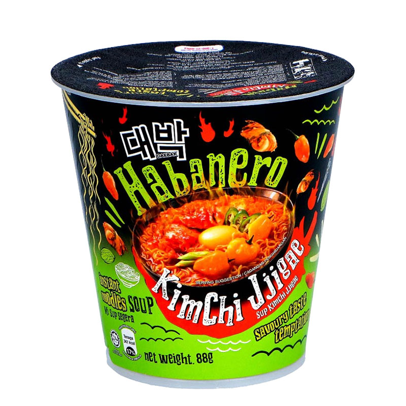 Läs mer om Daebak Habanero Nudelkopp Kimchi Jjigae