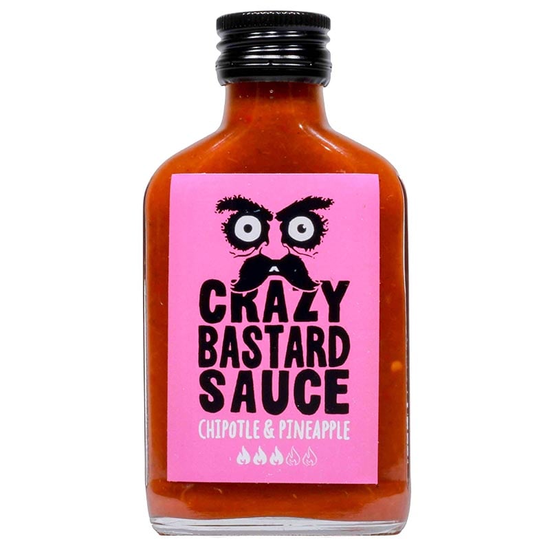 Läs mer om Crazy Bastard Chipotle & Ananas Hot Sauce 100ml