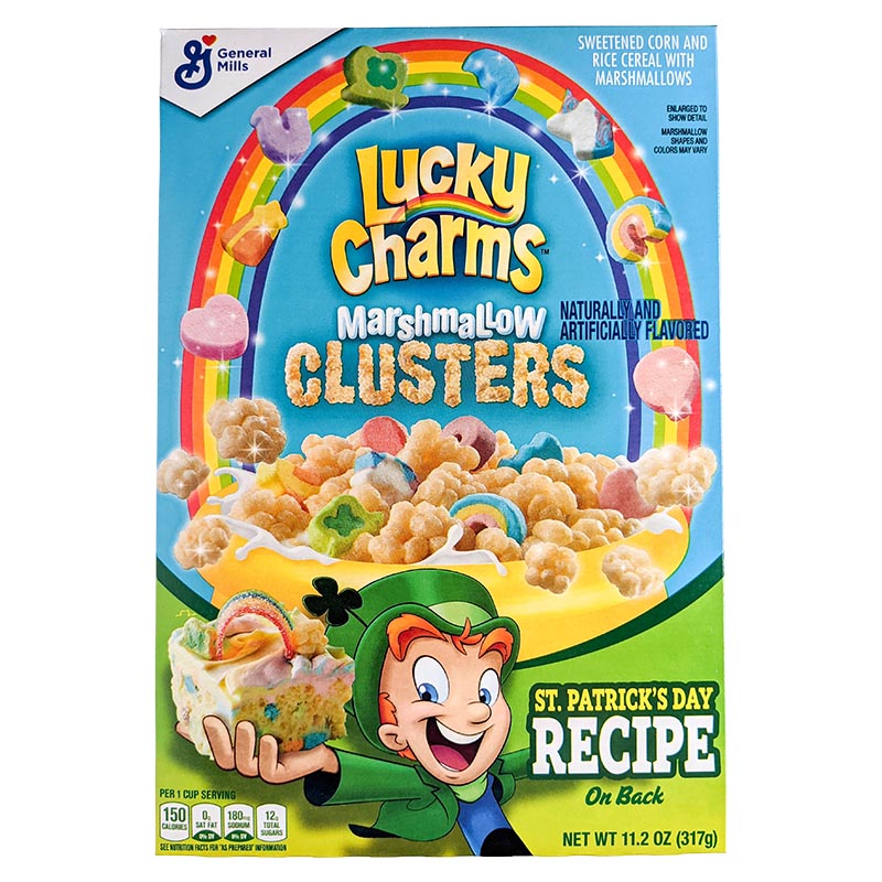 Lucky Charms Marshmallow Clusters Frukostflingor 317g Drakfrukt.se