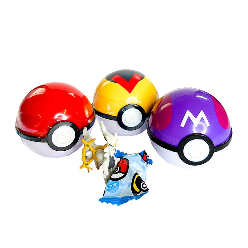 Läs mer om Pokéboll med Godis & Pokémonfigur