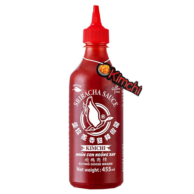 Läs mer om Sriracha Kimchi Flying Goose 455ml