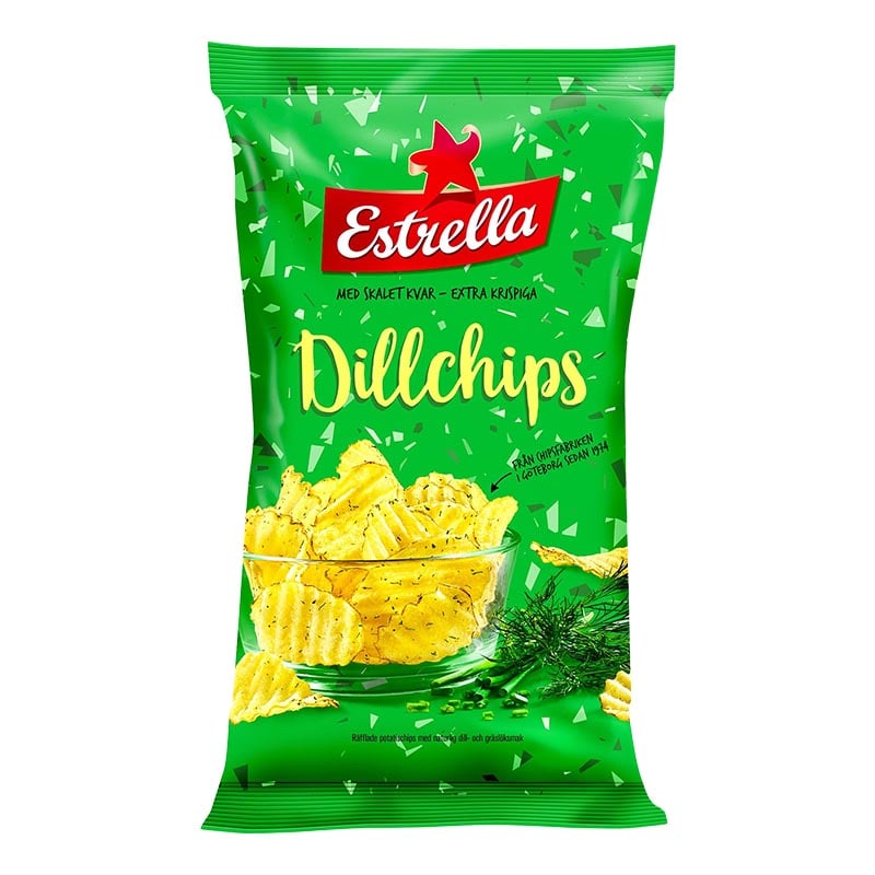 Läs mer om Estrella Dillchips 175g