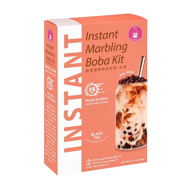 Läs mer om Marbling Boba Kit Gör egen bubble Svart te tea 4-pack