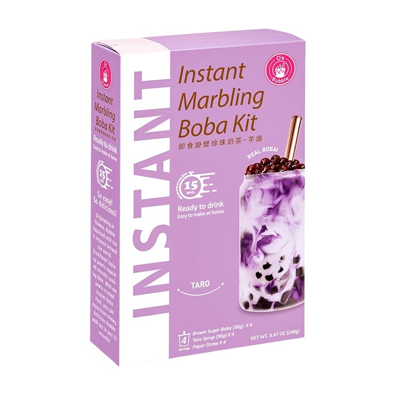 Läs mer om Marbling Boba Kit Gör egen bubble Taro tea 4-pack