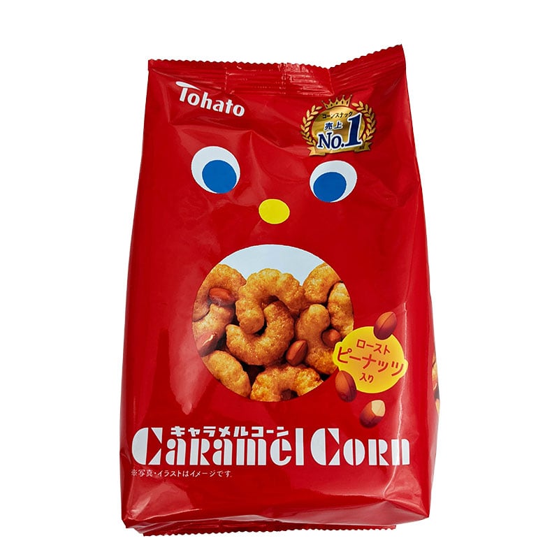 Läs mer om Tohato Caramel Corn Peanut japanska majspuffar 80g