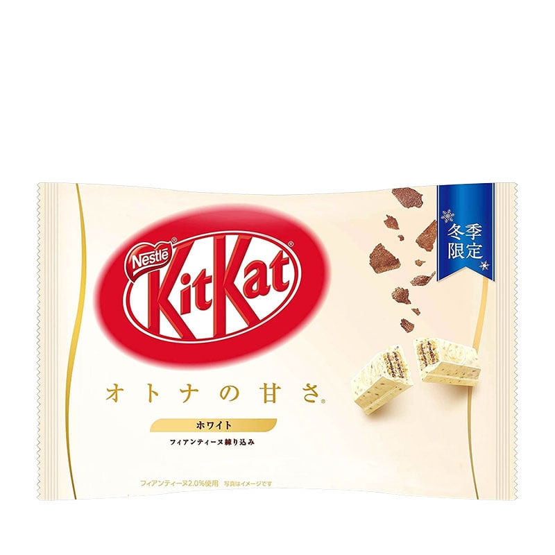 Läs mer om KitKat Vit Choklad & Kexbitar med mörk choklad