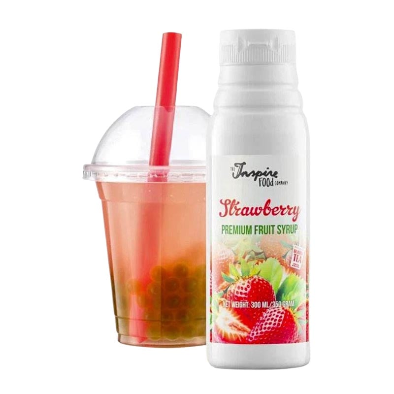 Läs mer om Fruktsirap med Jordgubbssmak Bubble Tea 300ml