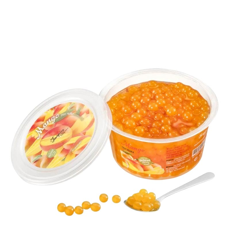 Läs mer om Popping Boba Fruktpärlor till Bubble Tea Mango 450g