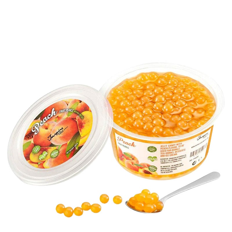 Läs mer om Popping Boba Persikosmak Bubble Tea 450g