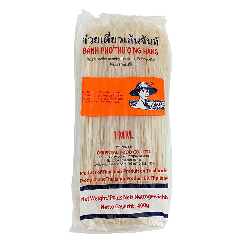 Läs mer om Tunna risnudlar till nudelsoppa och wok 400g