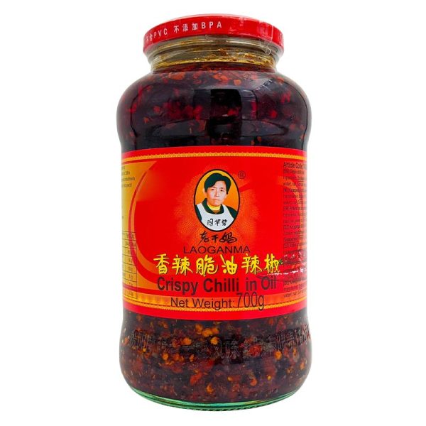 Crispy Chili in Oil, Lao Gan Ma 700g Drakfrukt.se