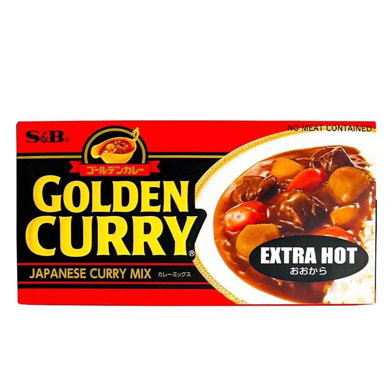 Läs mer om Golden Curry Extra Hot, S&B 220g