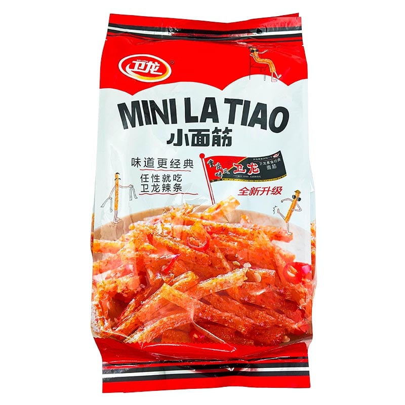 Läs mer om Latiao Mini Hot & Spicy Snacks Stor påse 360g