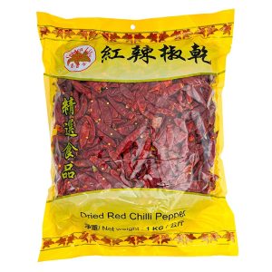 Torkade Röda Chilis Chao Tian 1kg