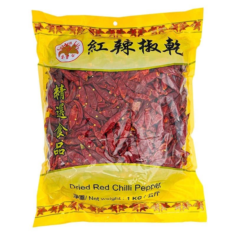 Läs mer om Torkade Röda Chilis, Tien Tsin 1kg