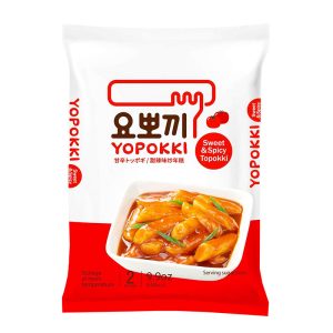 Instant Rice Cakes med Färdig sås Tteokbokki Yopokki 140g