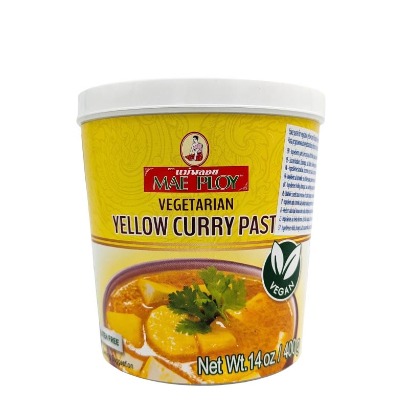 Läs mer om Vegansk Gul Currypasta Mae Ploy 400g