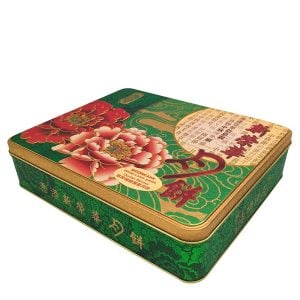 Mooncakes i Lyxig presentask Vit lotus & Durianpasta (4 stycken)