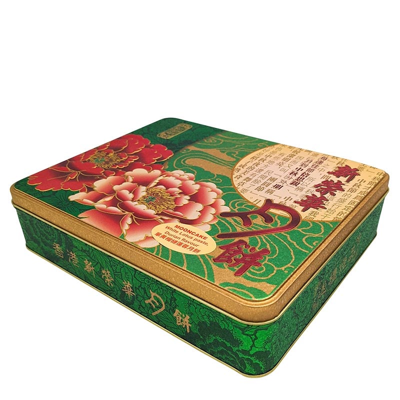 Läs mer om Mooncakes i Lyxig presentask Vit lotus & Durianpasta