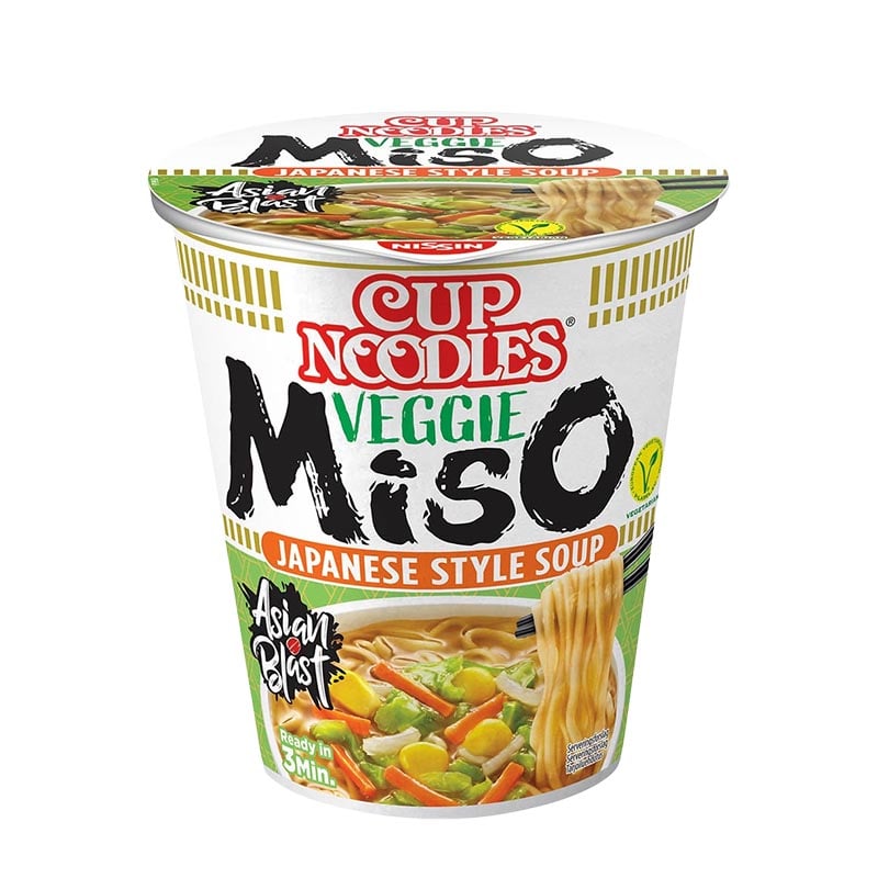 Läs mer om Nissin Nudelkopp Miso Veggie