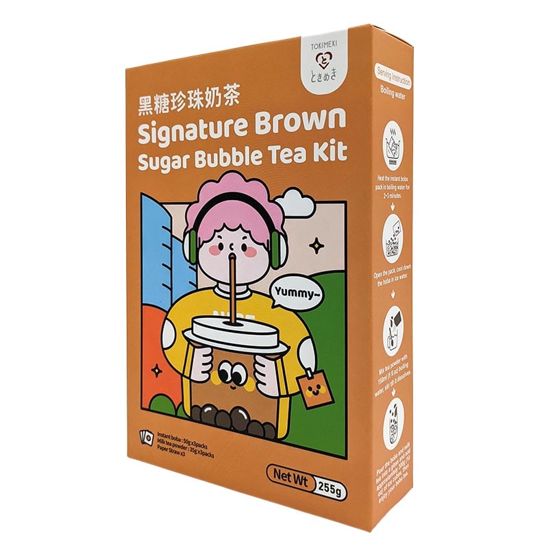 Läs mer om Bubble Tea Kit Brunt socker Tokimeki 3-pack