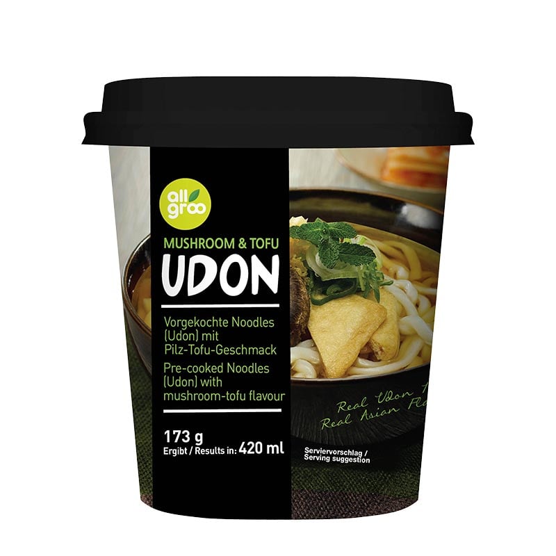 Läs mer om Udon Nudelkopp Svamp & Tofu 173g