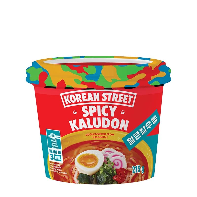 Läs mer om Korean Street Nudelbowl Kaludon Spicy 215g