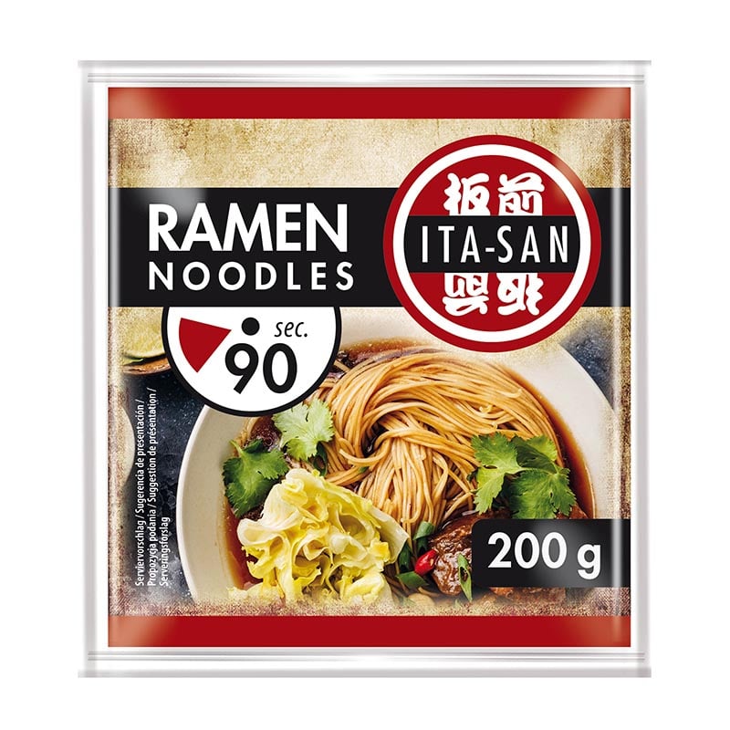 Läs mer om Ramen tunna färska Ita-san 200g