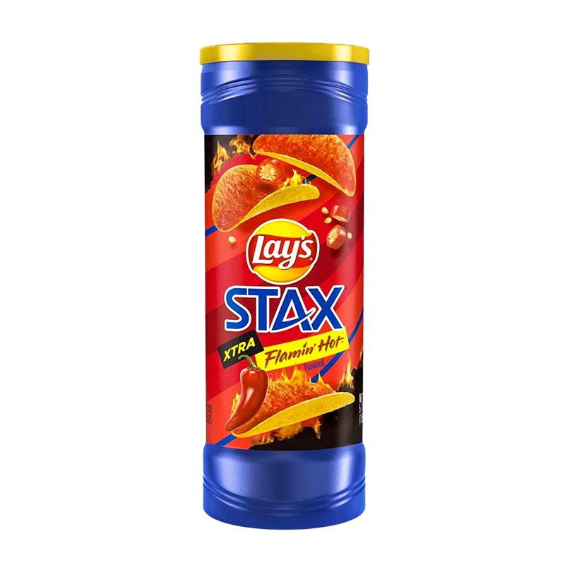 Läs mer om Lays Stax Extra Flamin Hot 156g