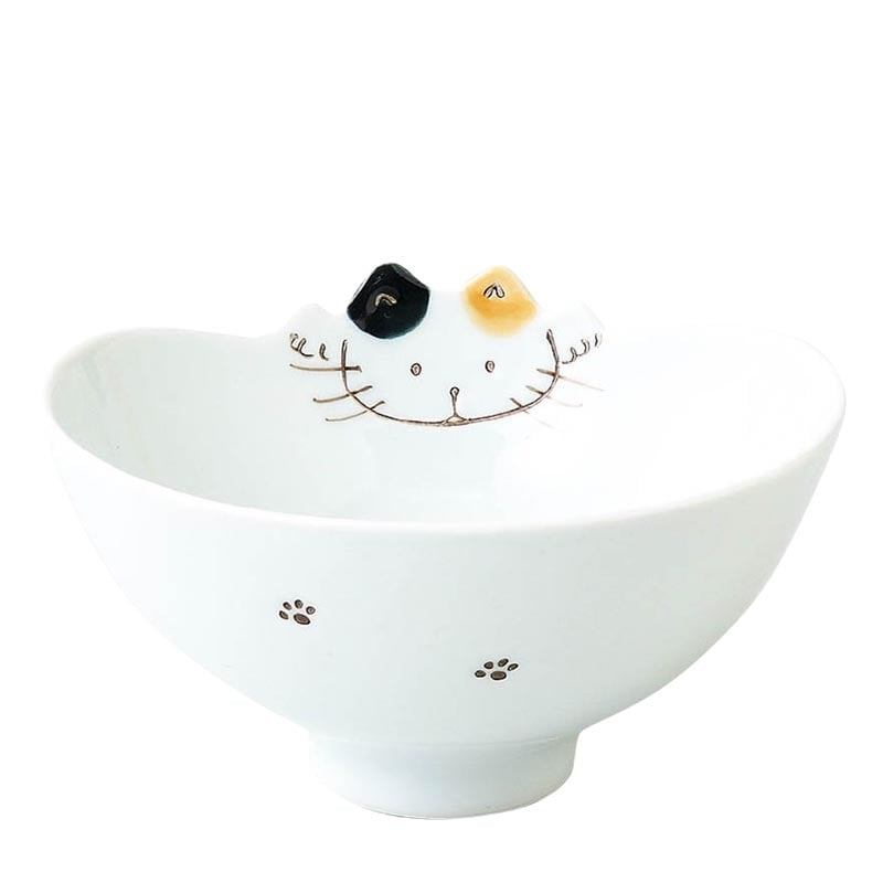 Risskål Hasamiyaki Neko 11.5cm