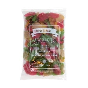 Veganska färgglada räkchips Vitlök 250g