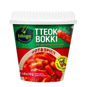 Ricecake kopp Tteokbokki Hot & Spicy Bibigo 125g