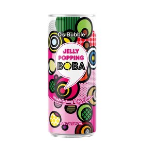 O's Bubble Popping Boba på burk Persika & Aloe vera 240ml